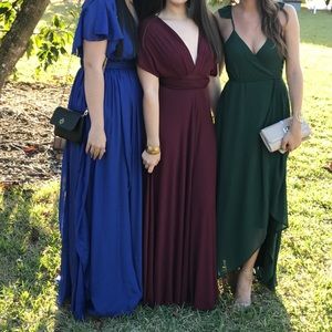 Beautiful hunter green dress. Worn once.